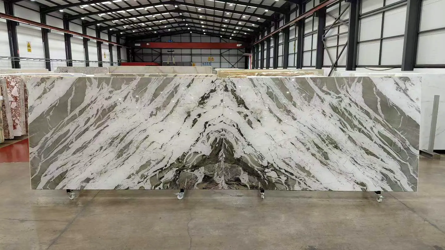 Patagonia Green Quartzite: real slab in our warehouse